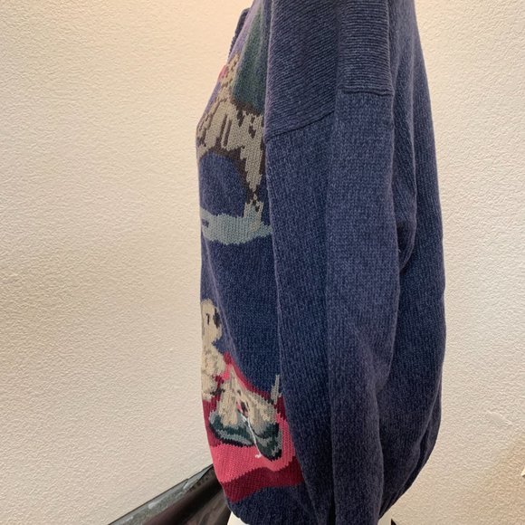 Northern Reflections cotton cardigan sweater size L dogs and puppies - Picture 9 of 16